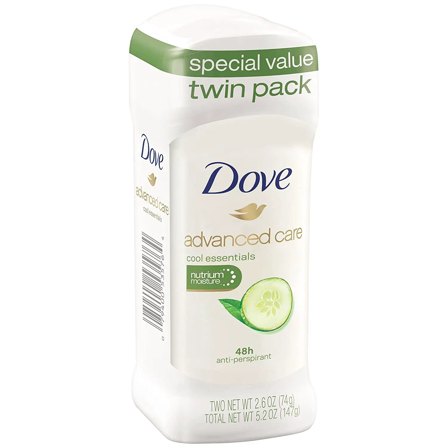 Dove Advanced Care Anti-Perspirant Deodorant, Cool Essentials 2.6 oz by Dove