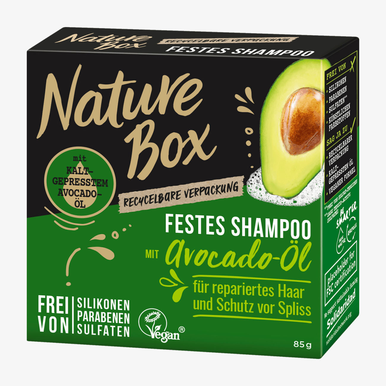 Nature Box Fest-Duschgel Avocado-Öl