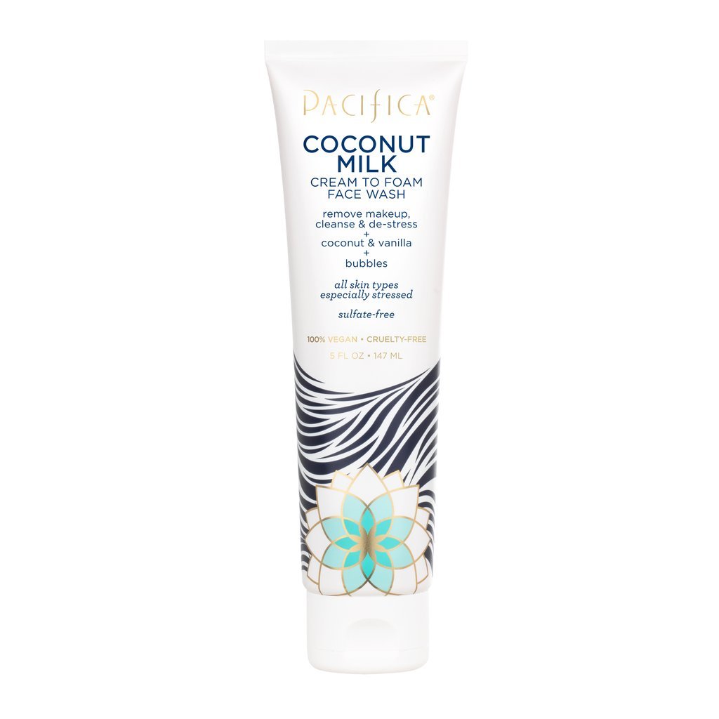 Pacifica, Coconut Milk, Cream to Foam Face Wash