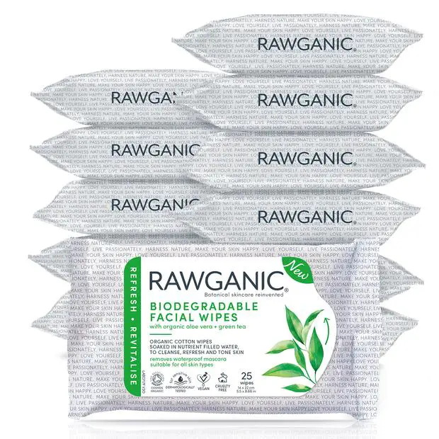 RAWGANIC® - BIO Gesichtstücher aus Baumwolle