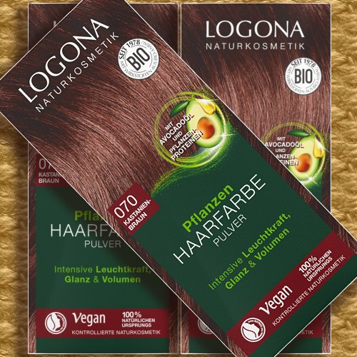 LOGONA Naturkosmetik Pflanzen-Haarfarbe Pulver